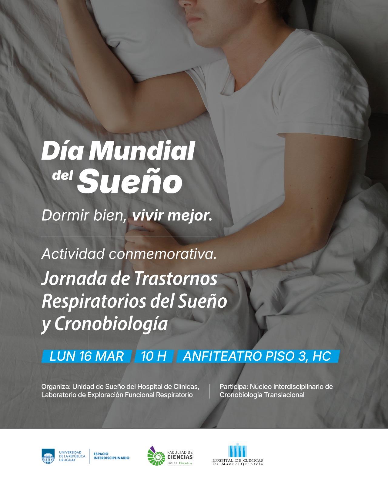 Lunes 16 de marzo: Jornada de trastornos respiratorios del sueño y cronobiología