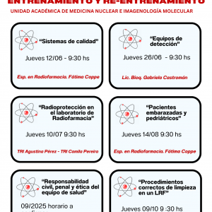 Jornadas gratuitas de entrenamiento y re-entrenamiento de la Unidad Académica de Medicina Nuclear e Imagenología Molecular