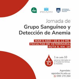 Martes 5 de agosto: Jornada de Grupo Sanguíneo y Detección de Anemia
