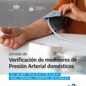 del 23 al 26 de setiembre: Jornada de verificación de medidores de Presión Arterial domésticos