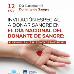 Miércoles 12 de noviembre Jornada de Donación por el Día Nacional del Donante de Sangre