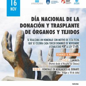Domingo 16 de noviembre: Día Nacional de la Donación y Trasplante de órganos y tejidos