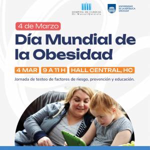 Miércoles 4 de marzo: Jornada de testeo de factores de riesgo, prevención y educación en el Día Mundial de la Obesidad
