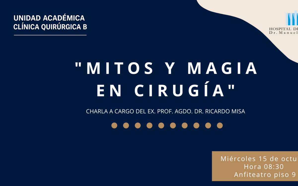 Presentación de la charla del Ex Prof. Agdo. Dr. Ricardo Misa