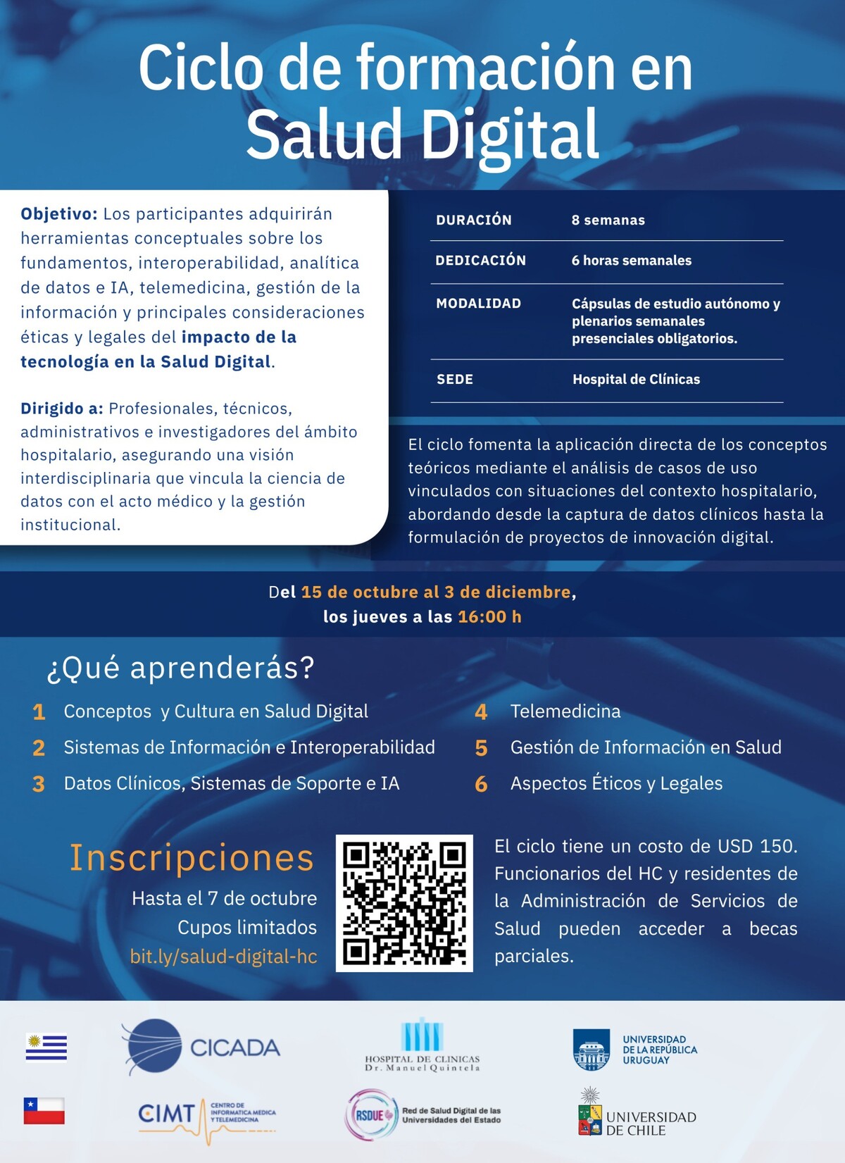 Ciclo de Formación en Salud Digital: Hospital de Clínicas