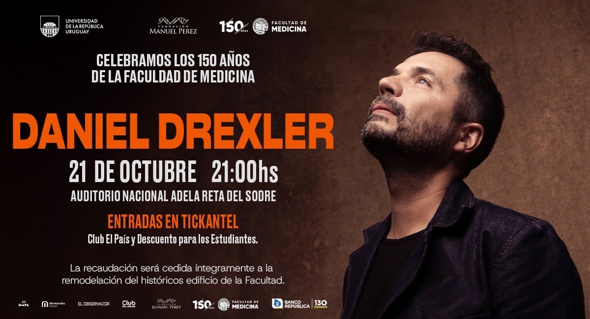 Daniel Drexler celebrando los 150 años de Facultad de Medicina
