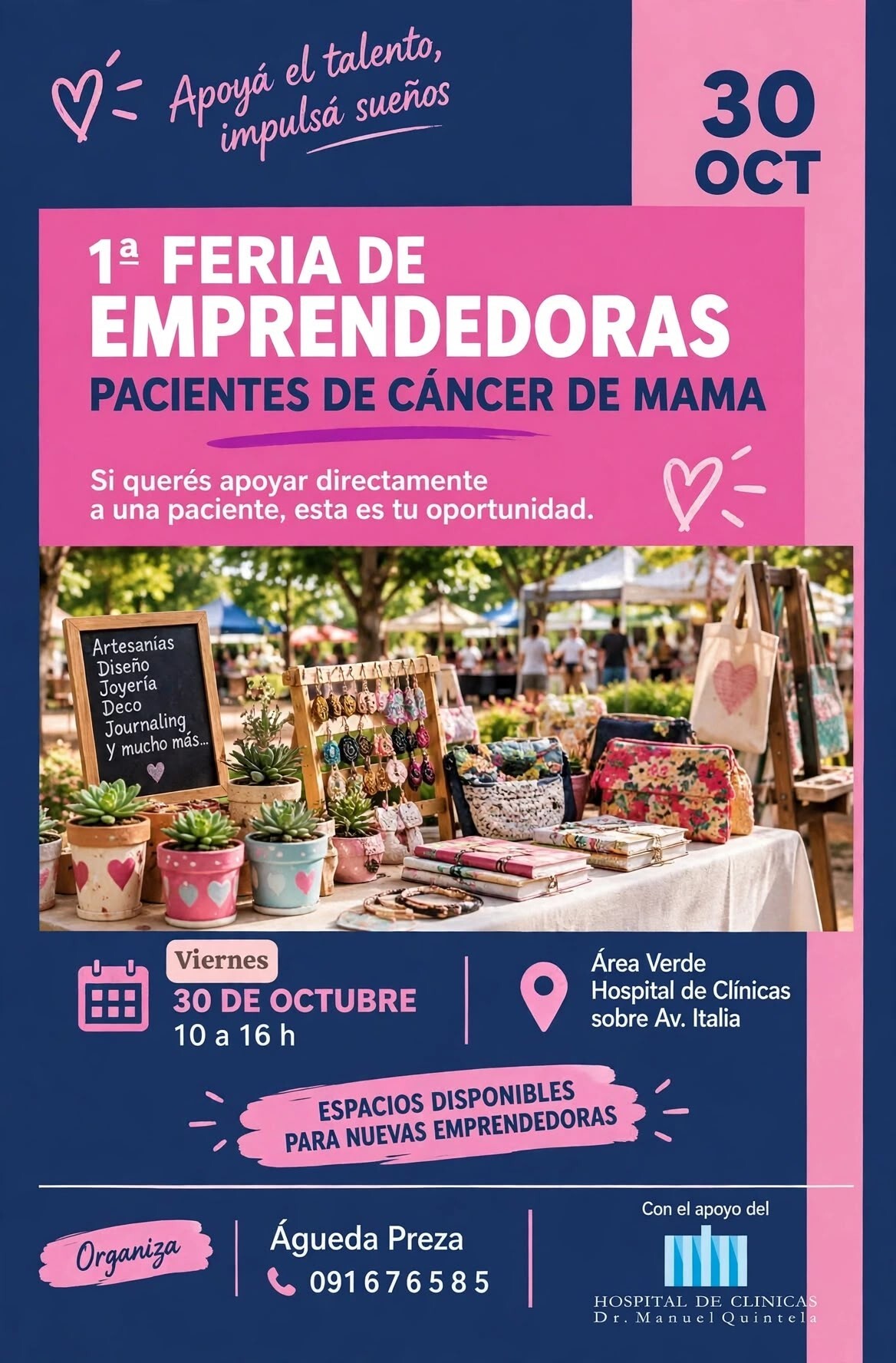 1.ª Feria de Emprendedoras – Pacientes de Cáncer de Mama