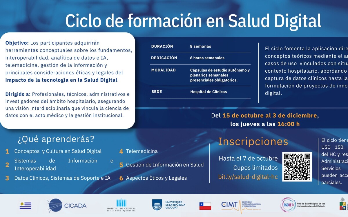Ciclo de Formación en Salud Digital: Hospital de Clínicas
